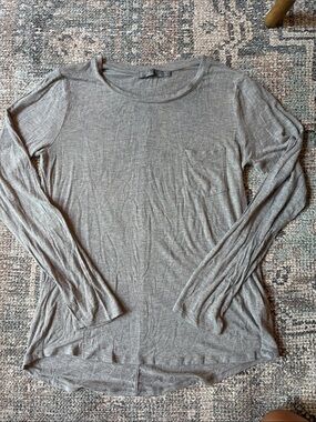 Prana Heather Gray Long-Sleeve Pocket Tee - Women's
